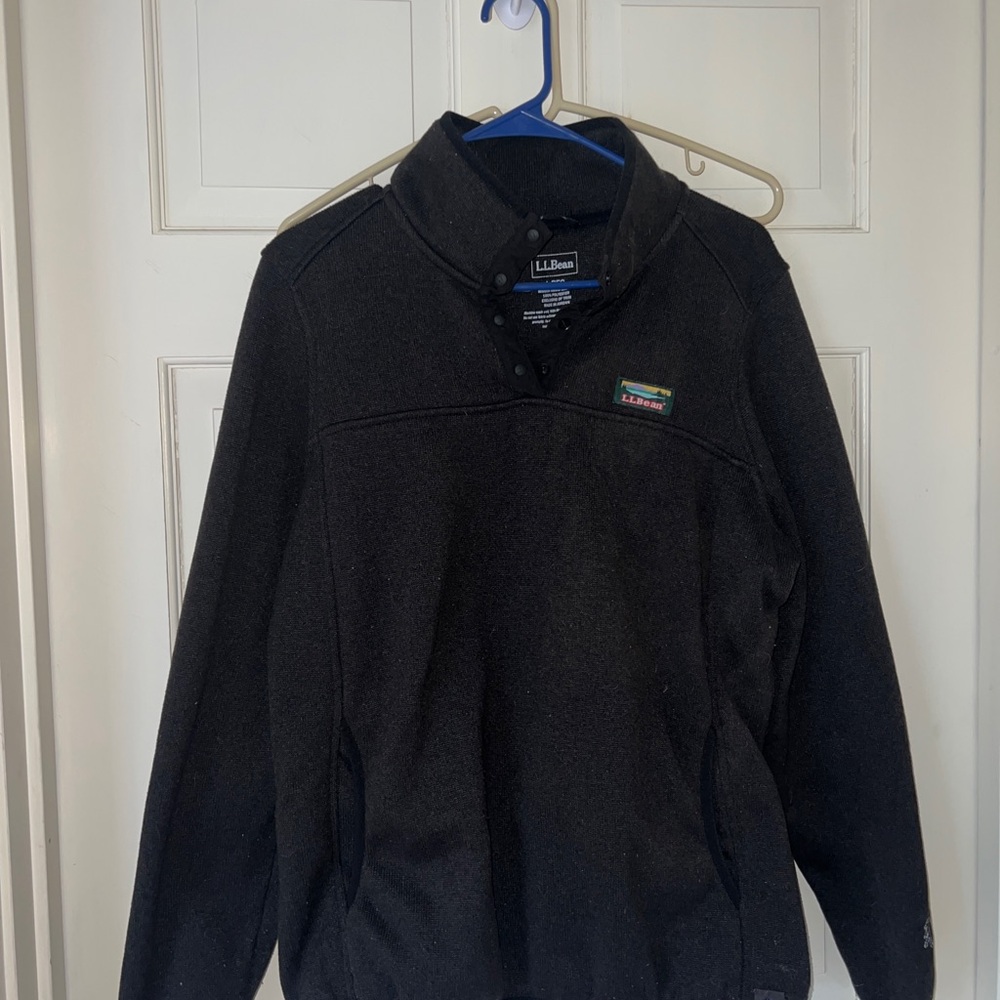 L.L.Bean Black Pullover Jacket